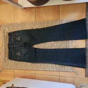 7 For All Mankind Dark Blue Bootcut Jeans